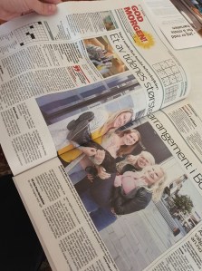 Lokalavisen Avisa Nordland lagde et to-siders oppslag om Helsesykepleierkongressen